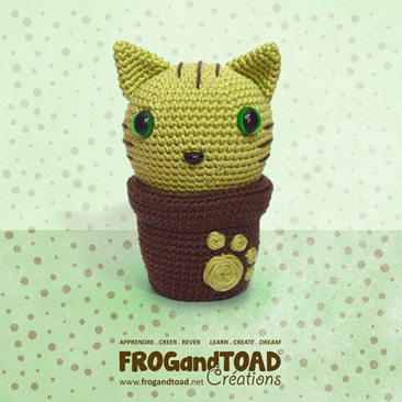 KITTY CACTUS Amigurumi Crochet - Chat Cat - FROGandTOAD Créations